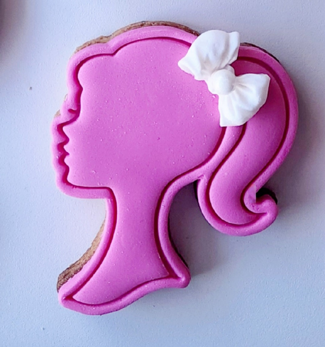 Barbie Head with bow